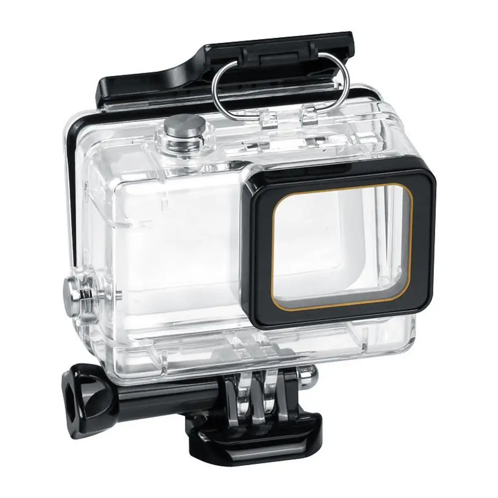 

Водонепроницаемый чехол для камеры Gopro 8 7, защитный чехол для дайвинга на 60 м, подводный бокс для Go pro Hero 8, черный, аксессуары для камеры