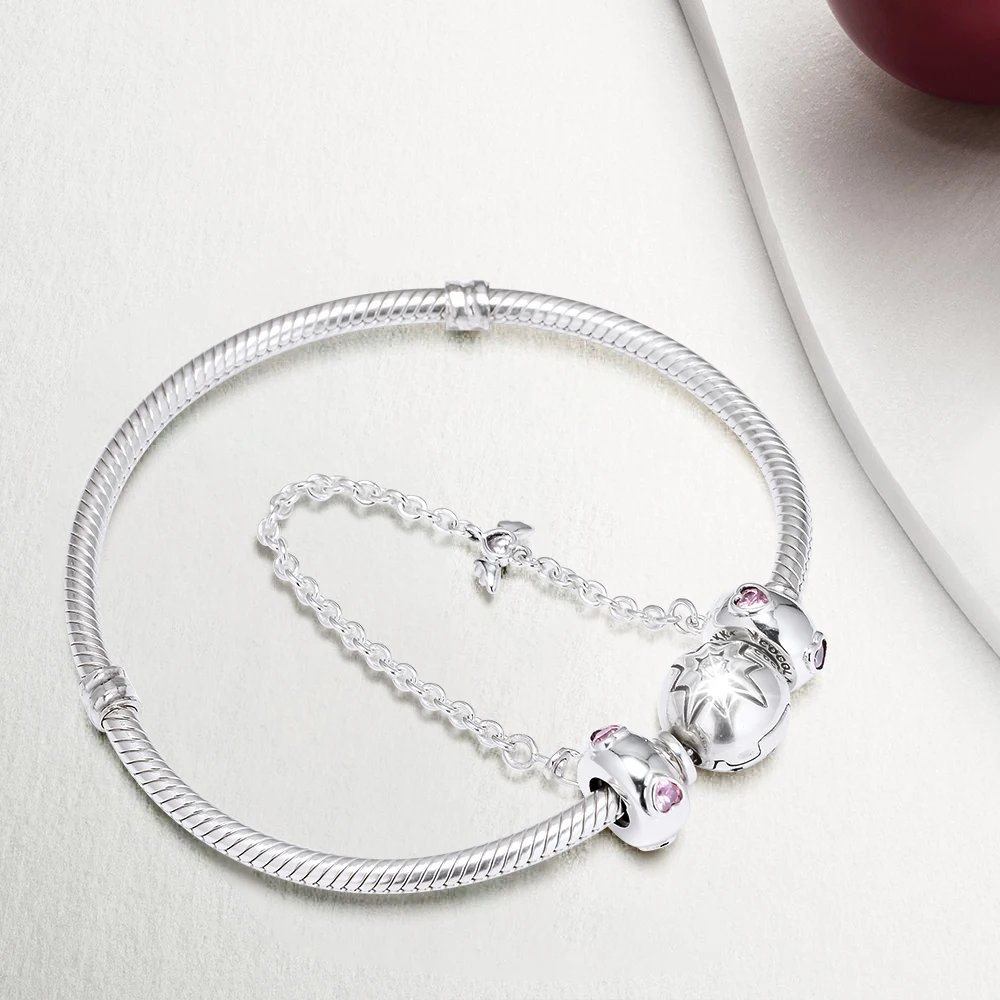 CKK бусины, яркие сердечки, безопасная цепочка, Подходит для Pandora, амулеты, серебро 925, оригинальные браслеты, браслеты, бусины для изготовления ювелирных изделий