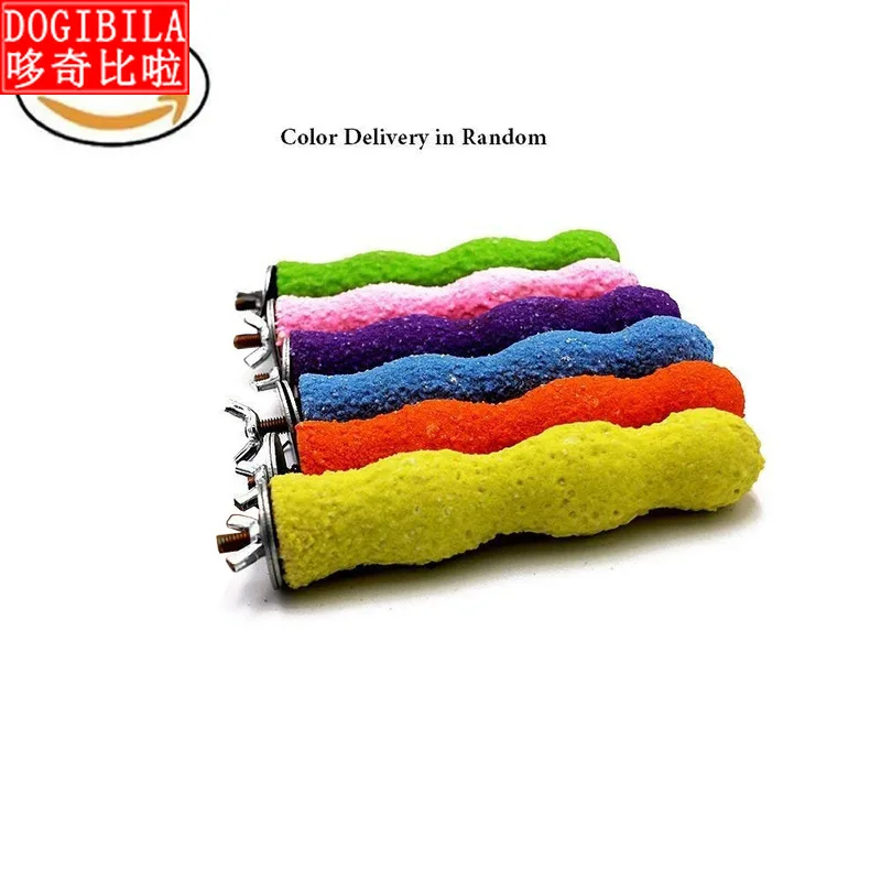 Палочка с птицей подставка для попугаев птичья клетка попугай шлифовальный