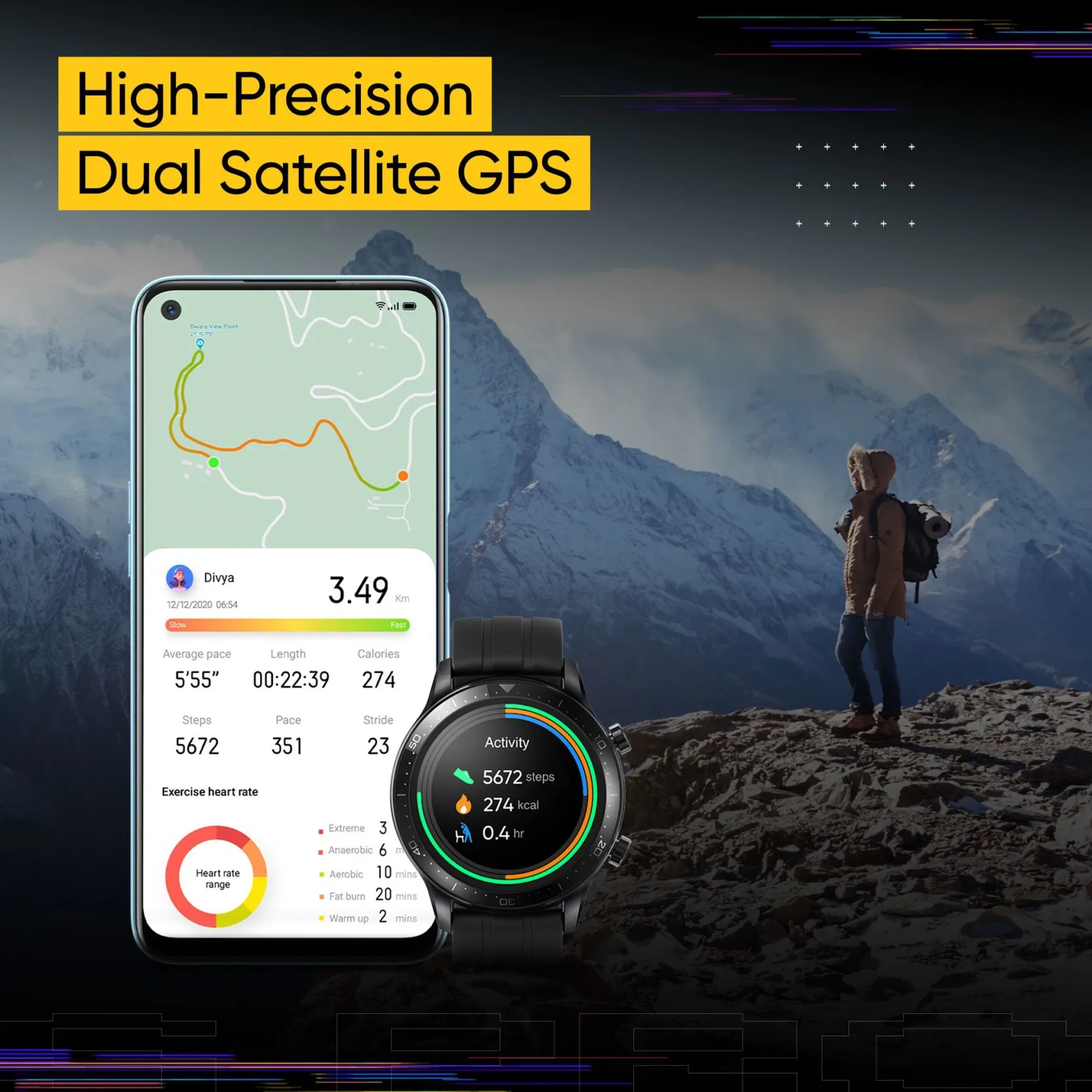 realme Watch S pro Smart 1.39”Always-On Display Powerful Dual Processor Satellite GPS Global Version For Android iOS | Электроника