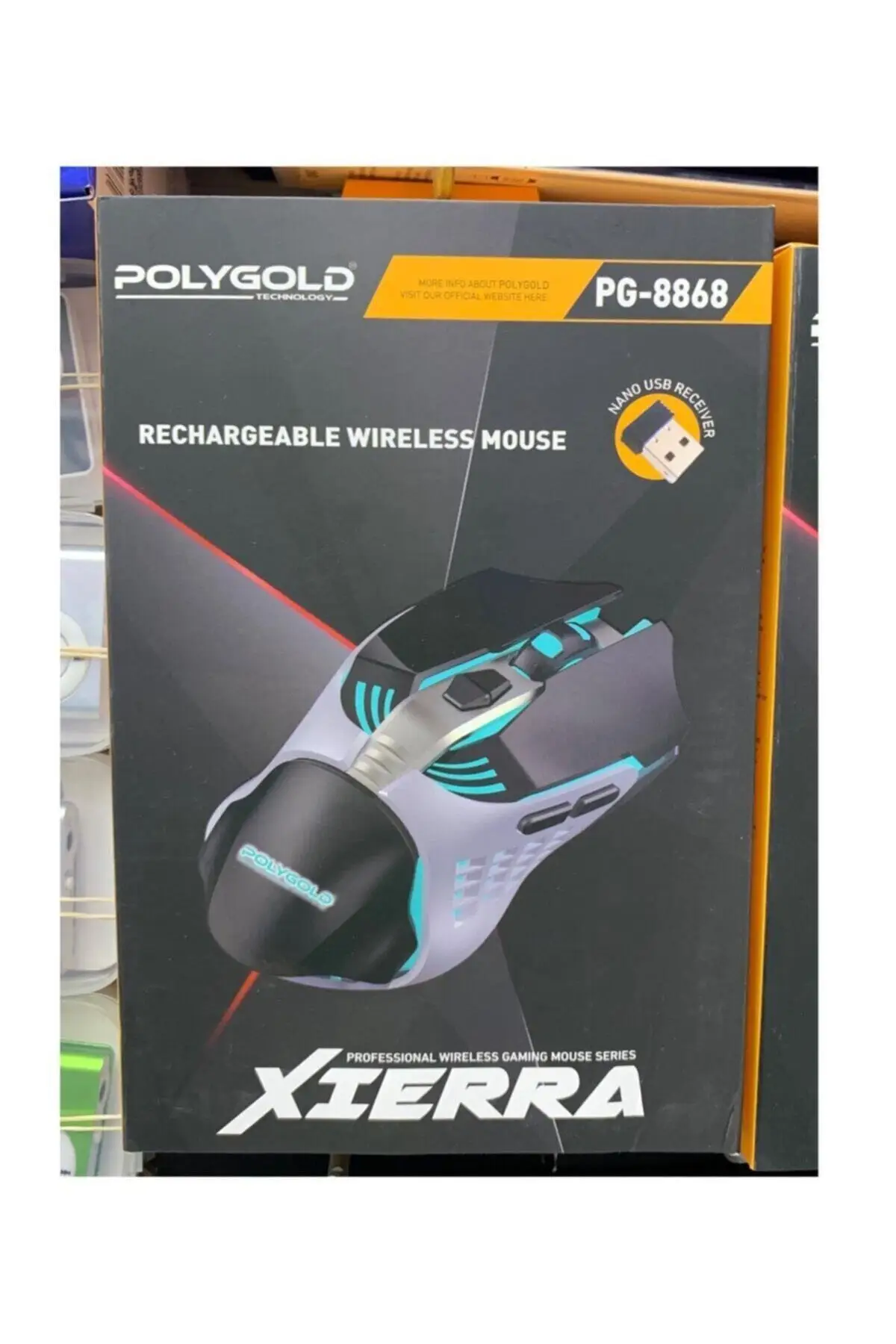 Rechargeable Light Box Wireless Player Mouse 2.4 Ghz Xıerra Pg-8868