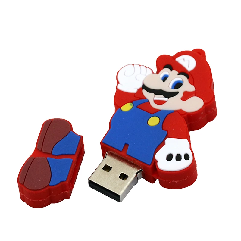 Мультфильм Супер Марио Usb флеш-накопитель 4G 8GB 16GB 32GB флэш-карта памяти Реальная емкость флешка