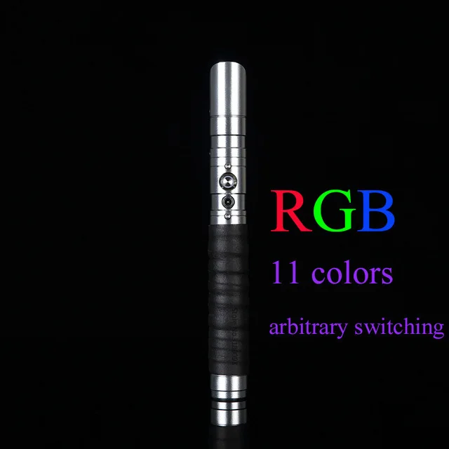 Silver Hilt RGB LGT-ZQR световой меч RGB Jedi sith Light Saber Force FX Lighting Heavy Dueling изменение цвета звук FOC Блокировка металлическая ручка - Цвет: Silver Hilt RGB