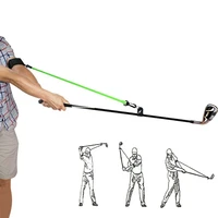 portable golf club swing release durable elastic rope arm strength training aid posture correction golf swing training aids