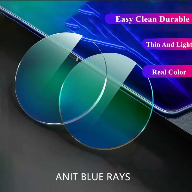 

Anti Blue Light Blocking 1.56 1.61 1.67 1.74 Prescription CR-39 Resin Aspheric Glasses Lenses Myopia Hyperopia Presbyopia Lens