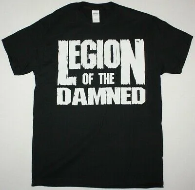 

LEGION OF THE DAMNED LOGO THRASH DEATH METAL DEATH ANGEL NEW BLACK T-SHIRT