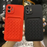 breathable mesh phone case for oppo a53 a74 f19 a94 a95 card holder weaving cover capa for realme c20 c21 8 c15 shockproof shell