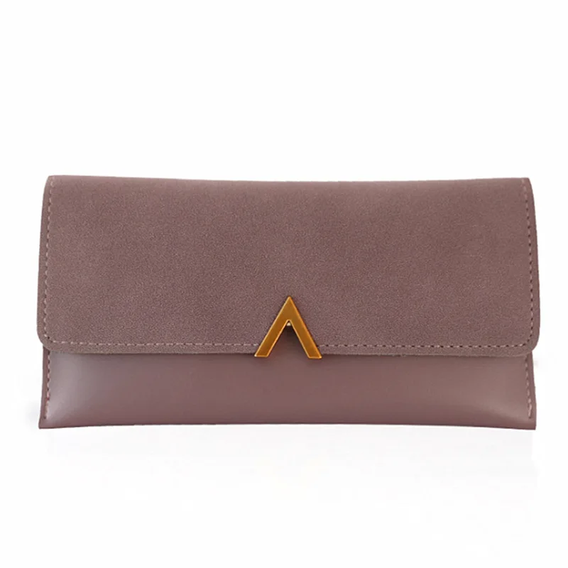 Женский Длинный кошелек с пряжкой v образный декор новинка 2019 европейский и