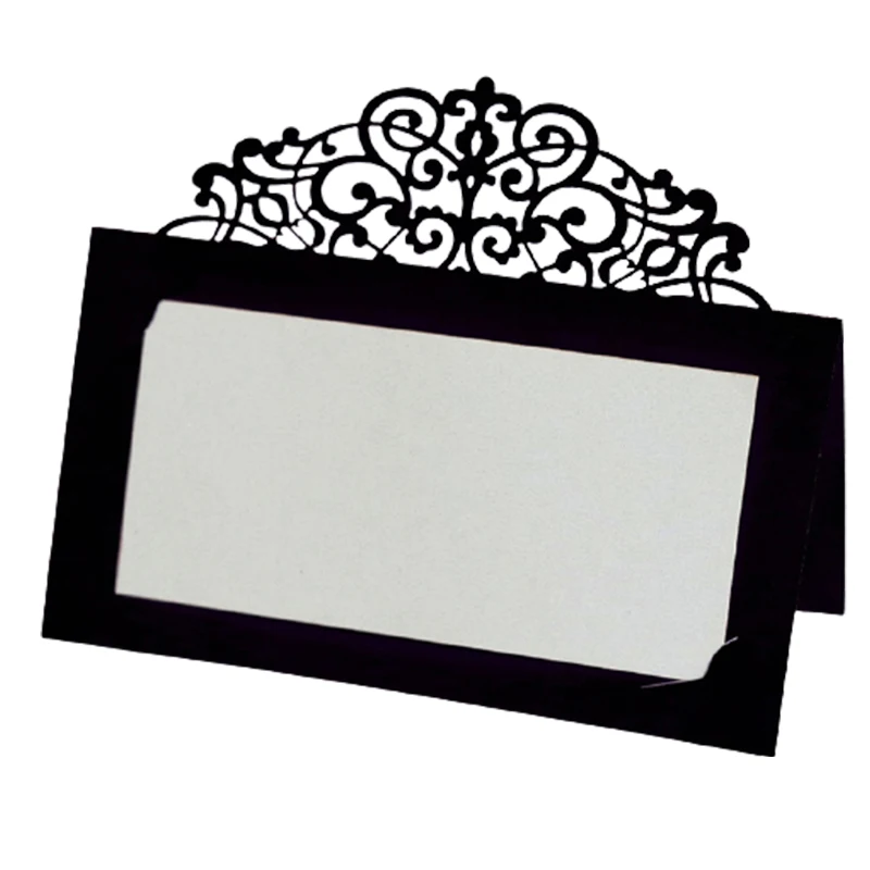 50/100 шт в винтажном стиле и цветок Лазерная резка именная табличка посадочные