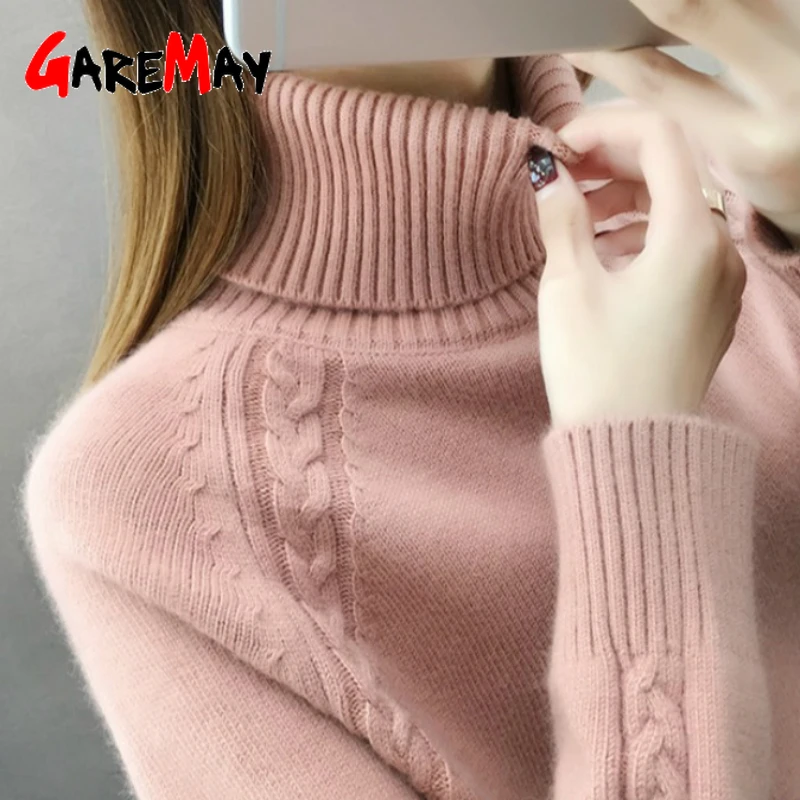 Женский свитер с высоким воротом Осенний свободный капюшоном Осень-зима 2020 |