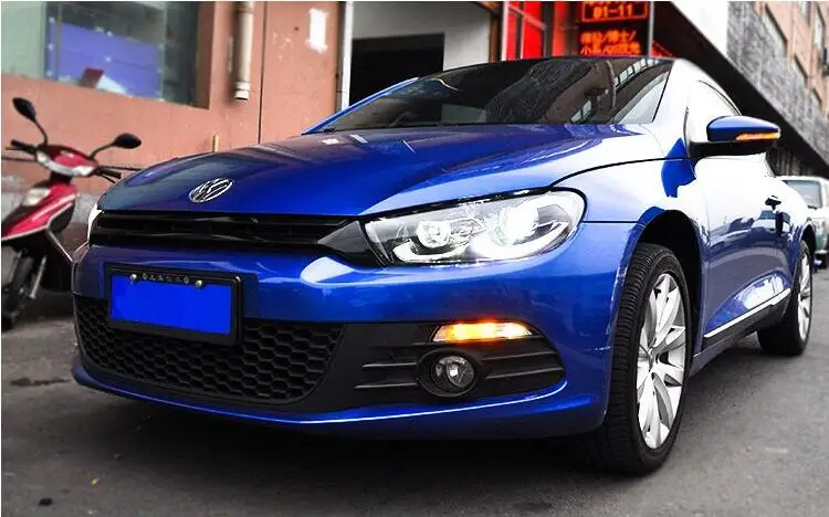 Автомобильный Стильный чехол для VW scirocco 2009- фары светодиодный фары DRL Объектив Двойной Луч Ксенон