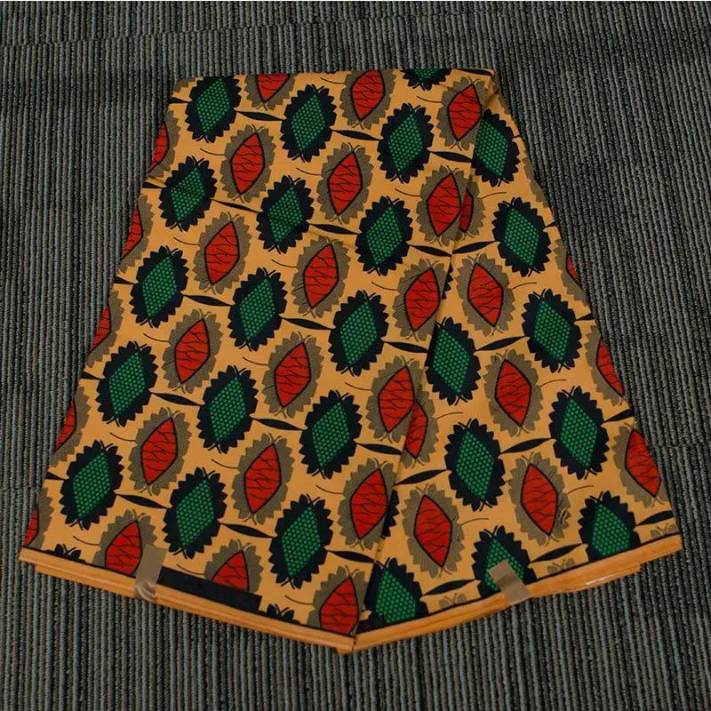 Chzimade 1 ярд Анкара африканская ткань из натурального воска с цветочным принтом