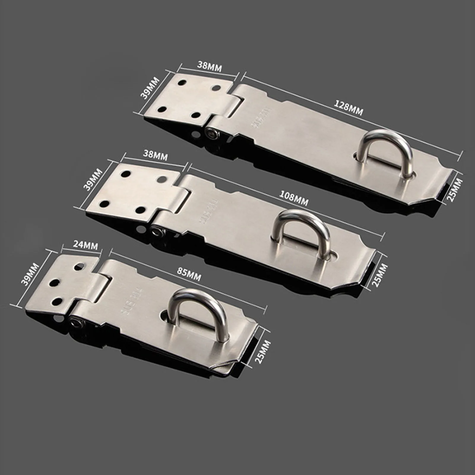 Дверные петли засов замка из нержавеющей стали 3/4/5 дюйма Противоугонный замок