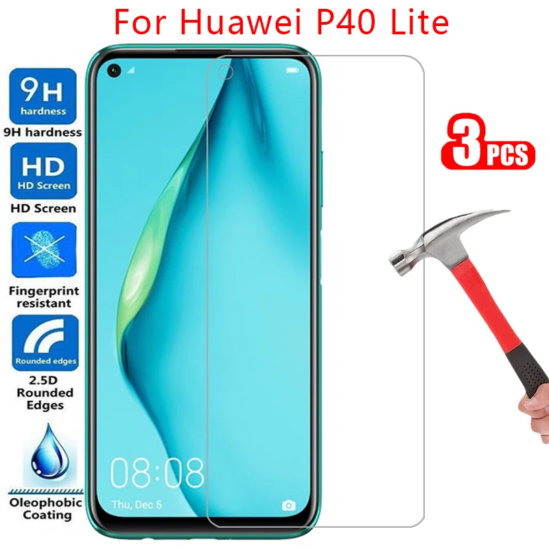 

protective tempered glass for huawei p40 lite screen protector on p40lite p40light p 40 40p light safety film huawey huwei hawei