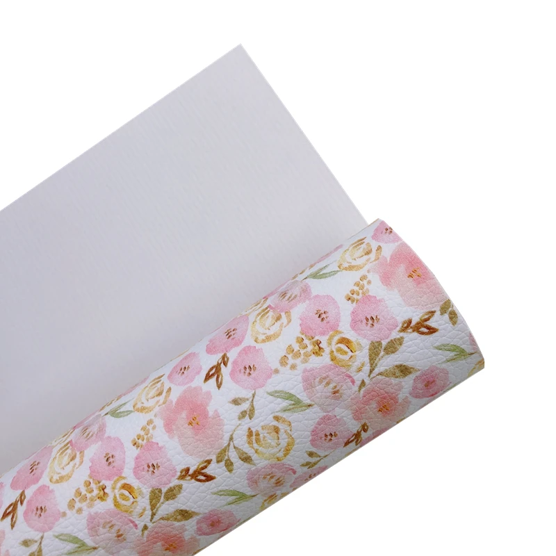 Новая Радуга 30x2 2 см/A4 Великолепная Роза и блестящий цветок искусственная кожа