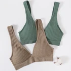 Бюстгальтер женский бесшовный, с глубоким V-образным вырезом