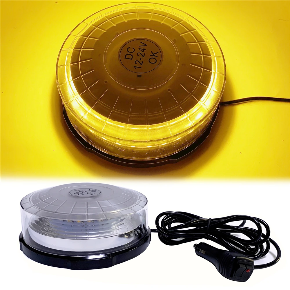 

24 LED Car Roof Flashing Light Red Blue Yellow Ceiling LED Strobe Warning Lights Beacons Police Emergency flash Signal lamp