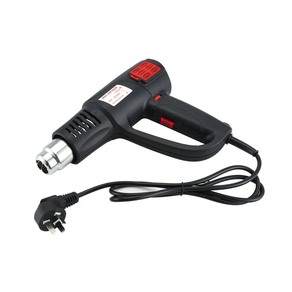 2000W Electric Industrial Hot Heat Air Gun Tool Temperature Adjustable Blower Shrink Paint Stripper Thermal Power tool | Инструменты