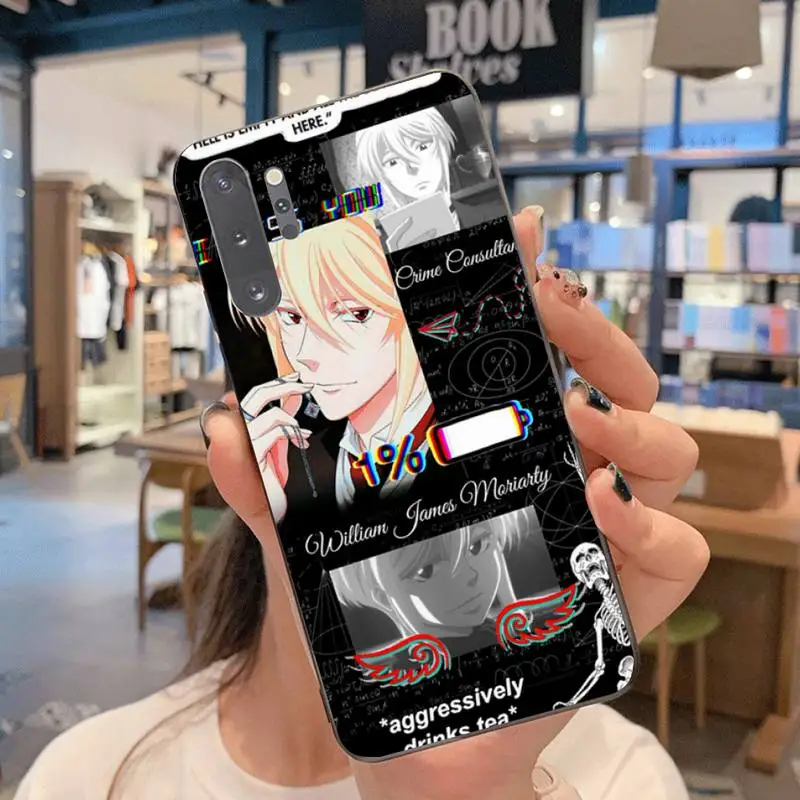 Чехол для телефона с аниме Moriarty the Patriot Samsung Galaxy Note20 ultra 7 8 9 10 Plus lite M51 M21 M31S J8 2018 Prime -