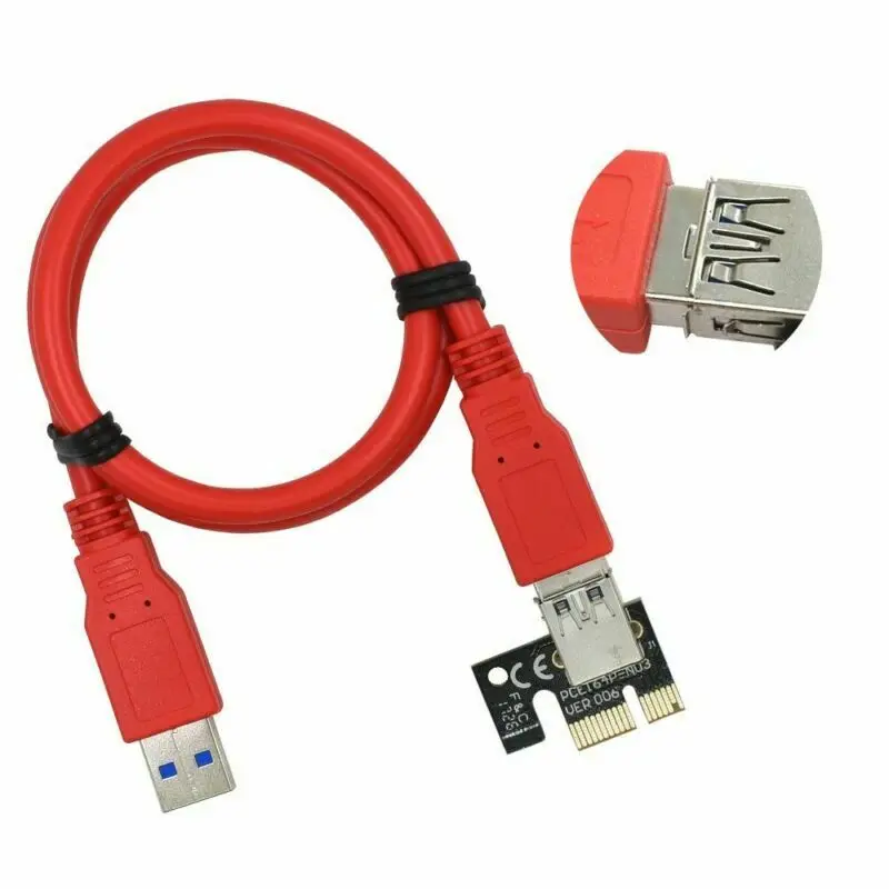 Ver009S Pci Express Riser Card M2 1X 16X Dual 6Pin 4Pin Power Pci-E Exte кабель |