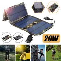 usb foldable solar panel solar kit portable cell power bank solar plate charger 5v for traveling camping hike mobile phone