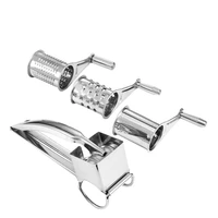 lmetjma rotary cheese grater stainless steel cheese chocolate grater with 4 different drums cheese butter grater slicer kc0923 1