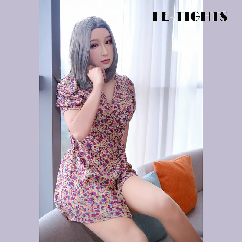 (Hebe) Трансвестит на всю голову Реалистичная силиконовая сексуальная леди