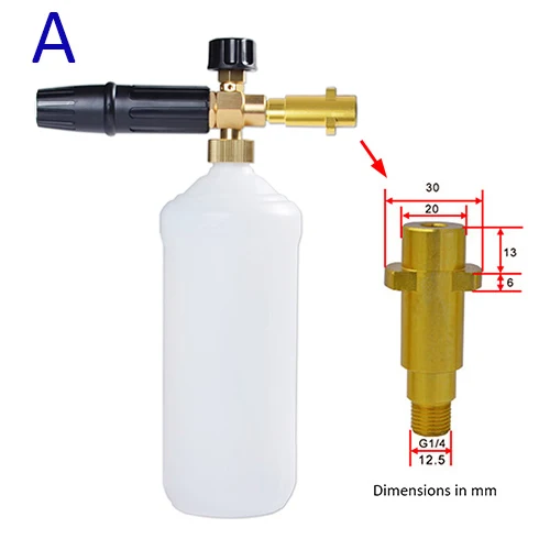 

CN High Pressure Soap Foamer Snow Foam Lance Foam Cannon Foam Gun Nozzle Car Clean Foam Wash foam generator for Karcher