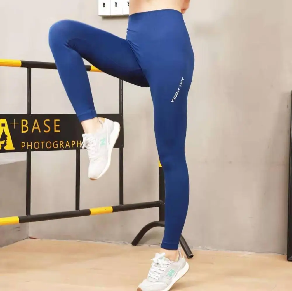 Бесшовные Леггинсы для женщин широкие штаны с высокой талией тренировок бега