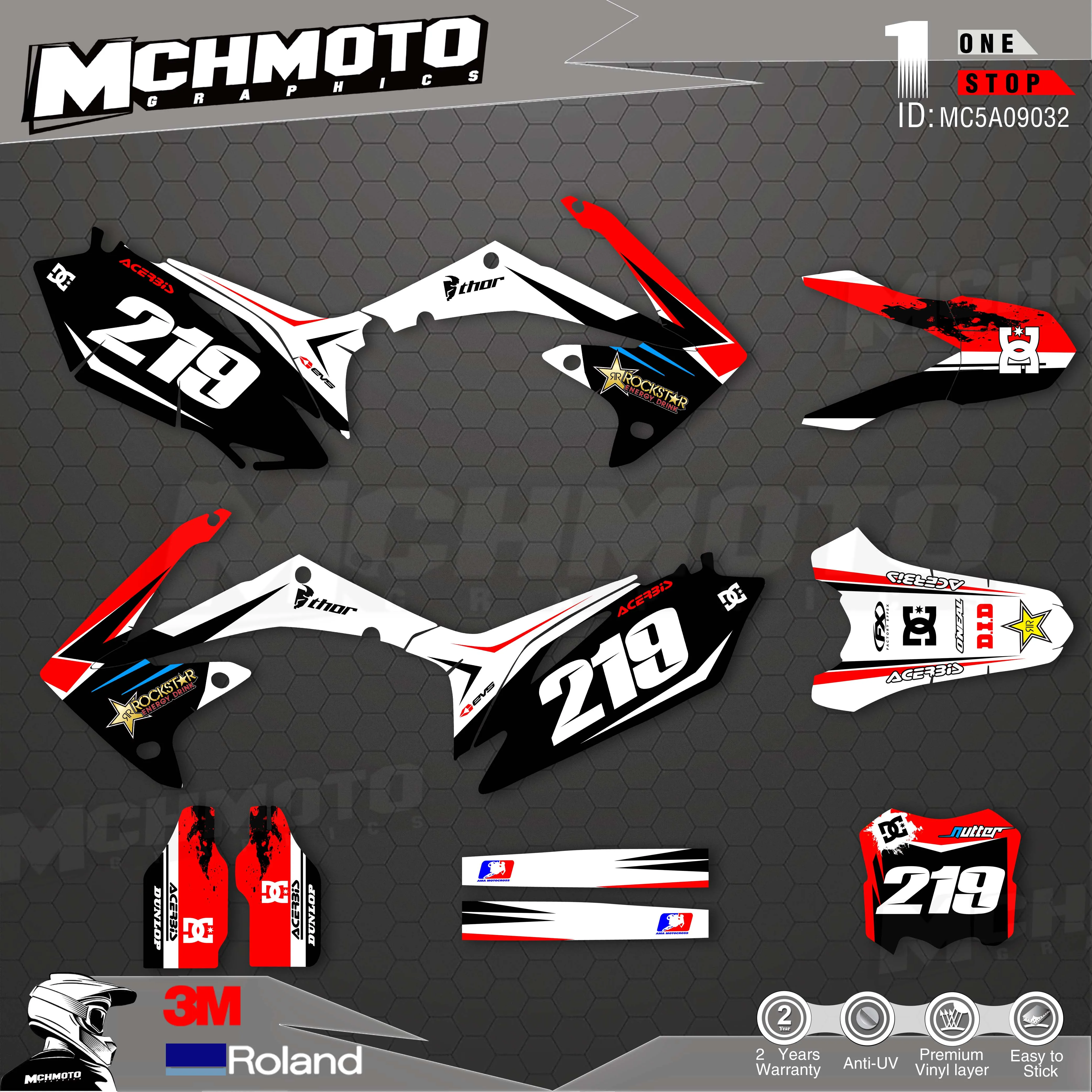 

Customized Team Graphics Backgrounds Decals 3M Custom Stickers For 10-13 CRF250R 09-12 CRF450R