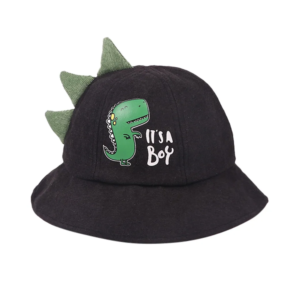 Детская модная теплая шапка с милым динозавром из мультфильма сезон осень-зима в