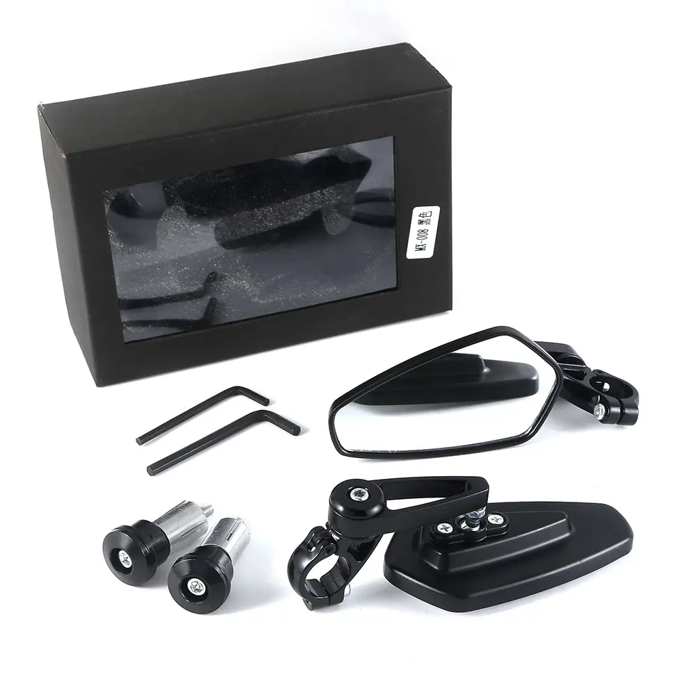 Зеркало заднего вида мотоциклетное черное с ЧПУ для триумфа и скорости 2 шт. |