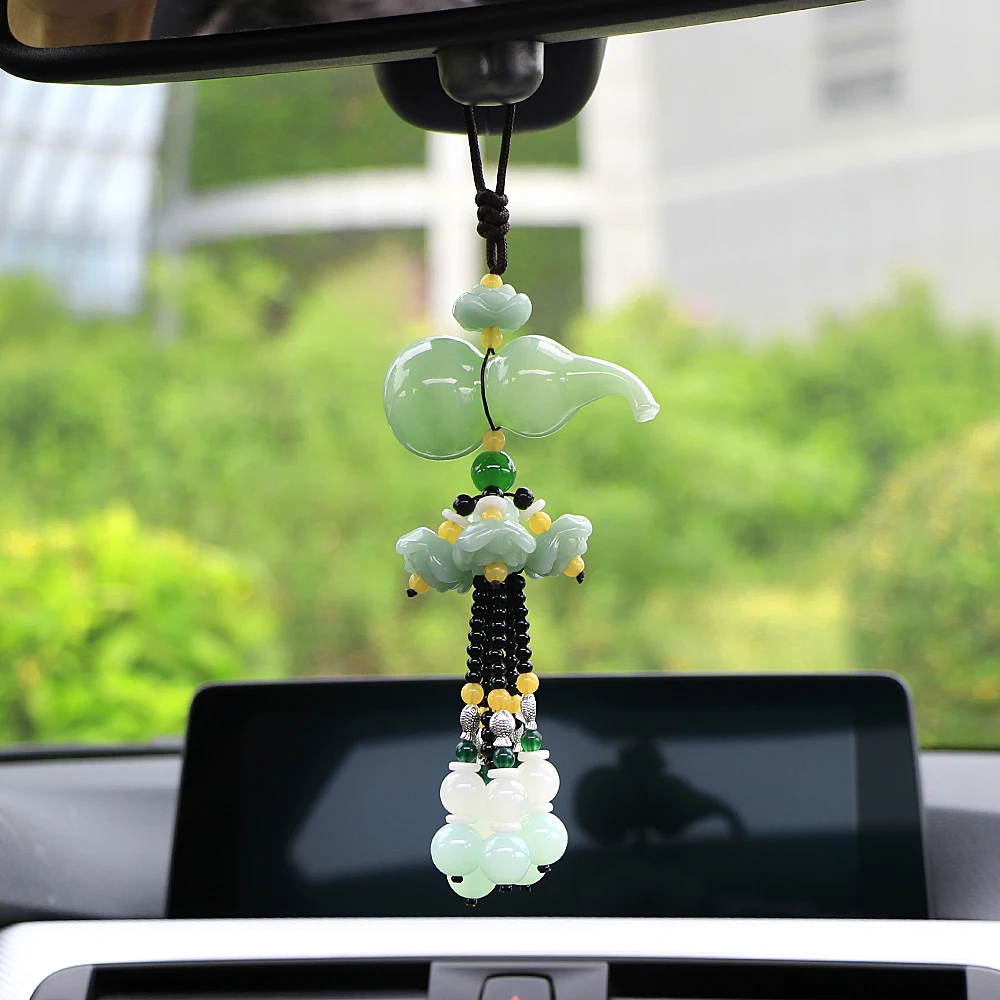 Автомобильный кулон нефритовый отважный войско Тыква Гуань Инь Майтрея авто