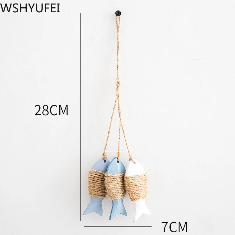 Новый стиль средиземноморская деревянная подвеска гостиная коридор детский сад