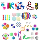 Игрушки для снятия стресса, набор игрушек для снятия стресса, мраморные рельефные игрушки для взрослых и девочек, детские игрушки для снятия стресса