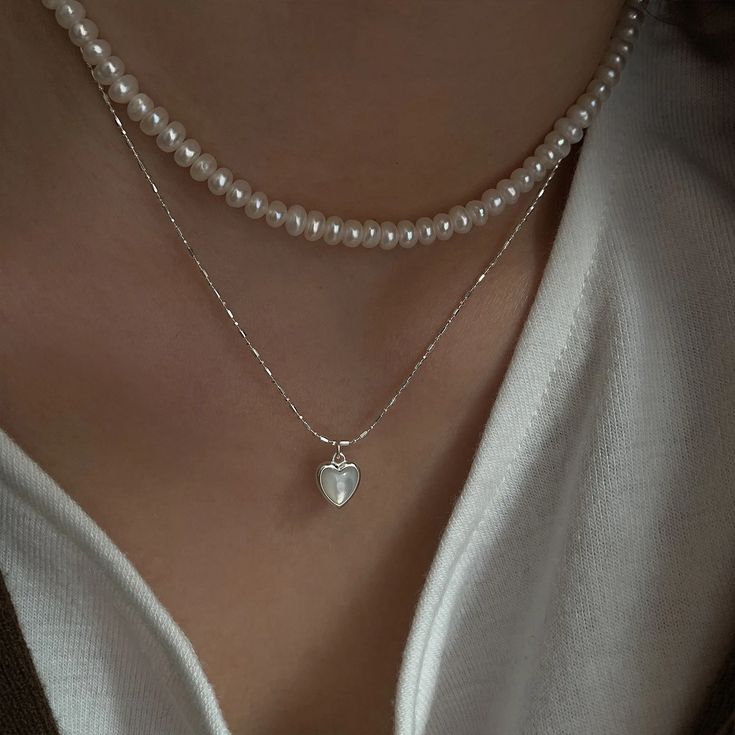

Минималистичное ожерелье FMILY из стерлингового серебра 925 пробы с милой любовью и фритилью, модная подходящая ко всему креативная цепочка до ...