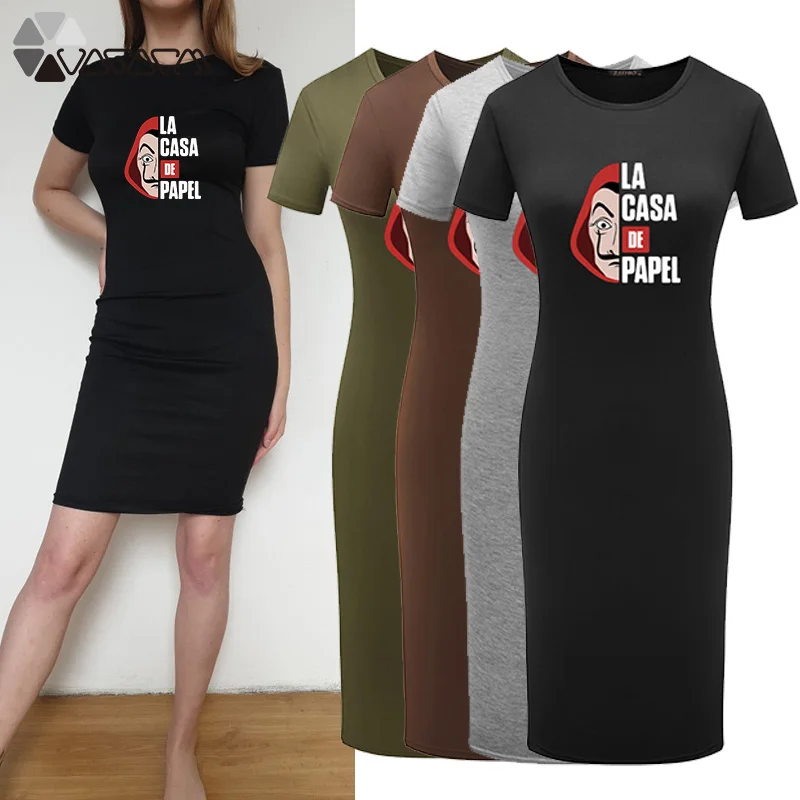 Женское сексуальное облегающее платье в интернет-магазине La Casa De Papel денег