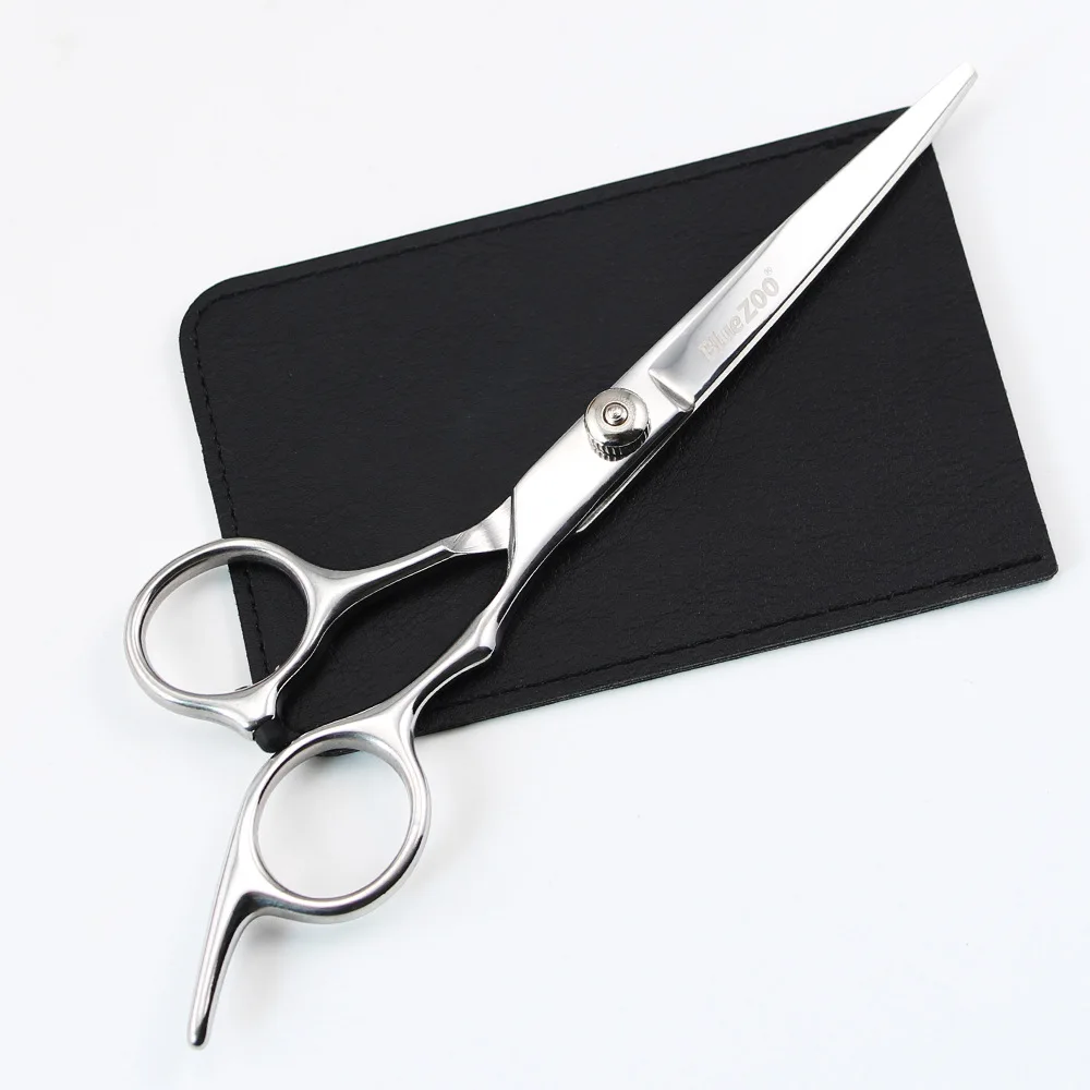 Bluezoo Stainless Steel Barber Shop Beauty Salon Styling Haircut Beard Trim Scissors 17.5cm Hair Cutting Scissor Cases | Красота и