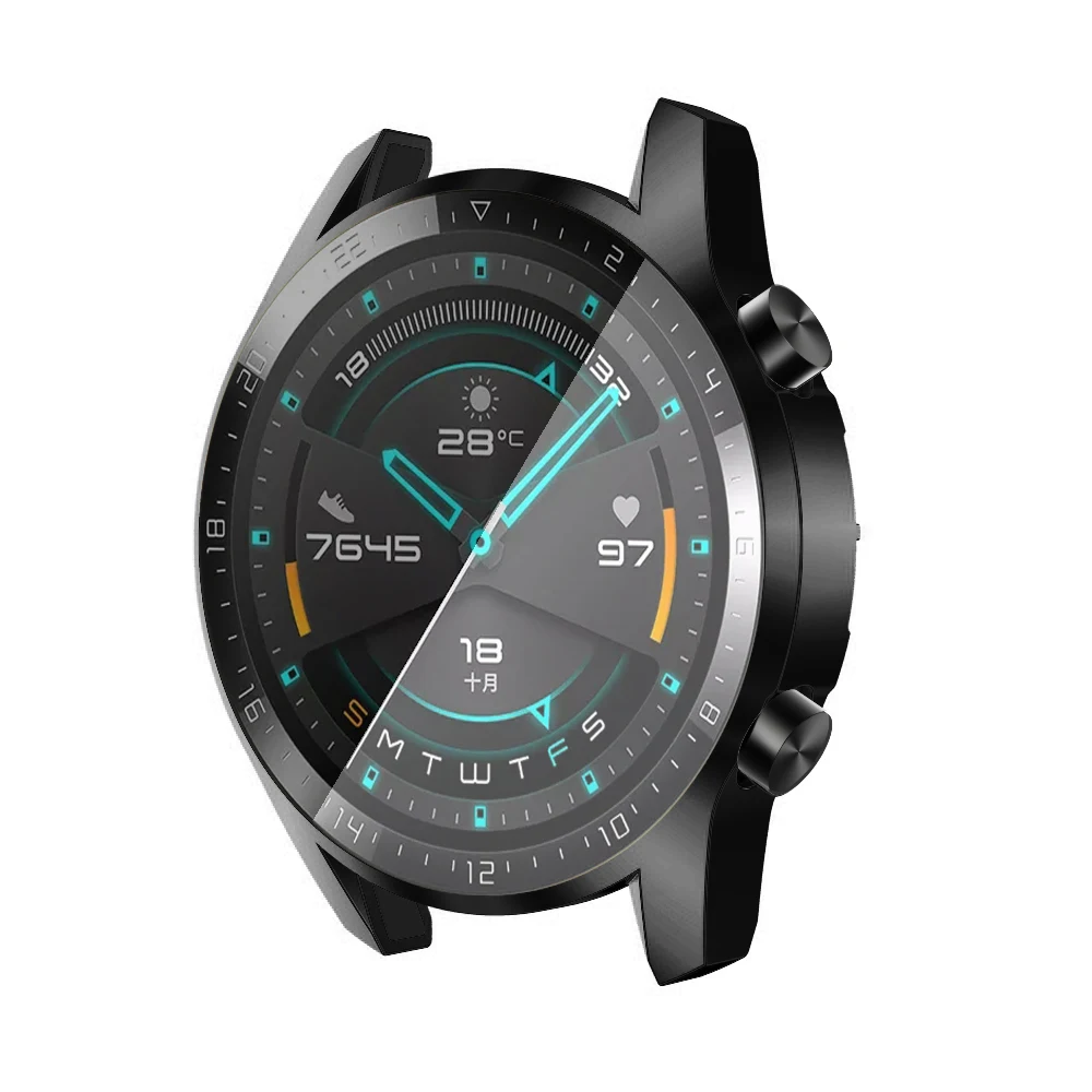 Совместимость с huawei Watch GT2 46 мм полный чехол с встроенной защитной пленкой
