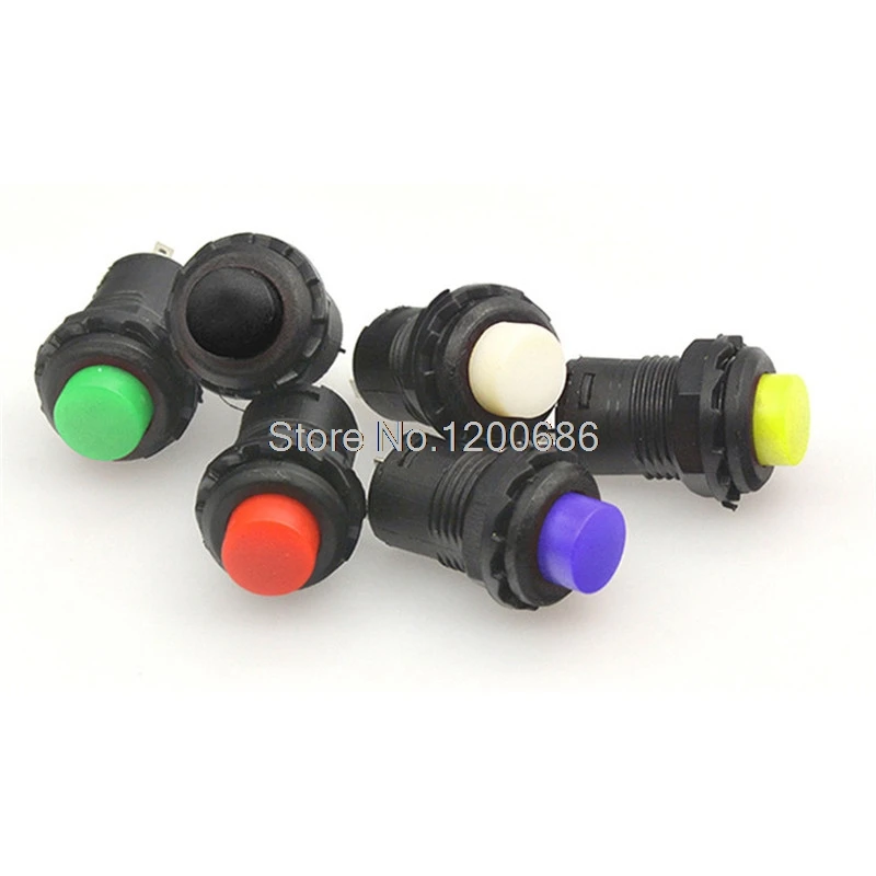 

12mm OFF- ON Push Button Switch Self-Lock Momentary Pushbutton Switches
