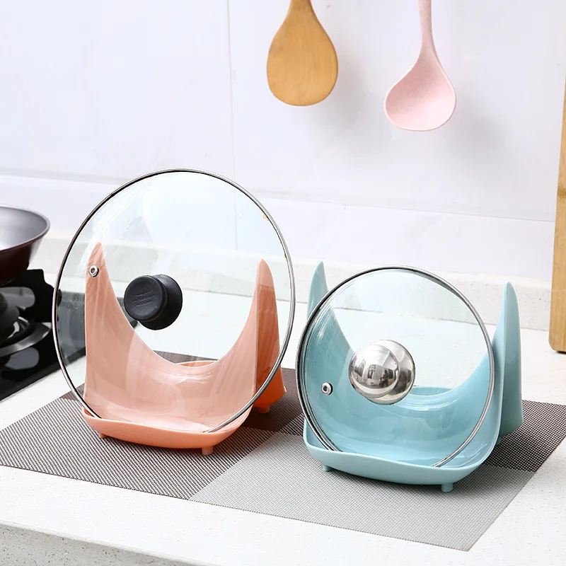 Держатель для крышки сковороды подставка кастрюль ложек кухонная утварь