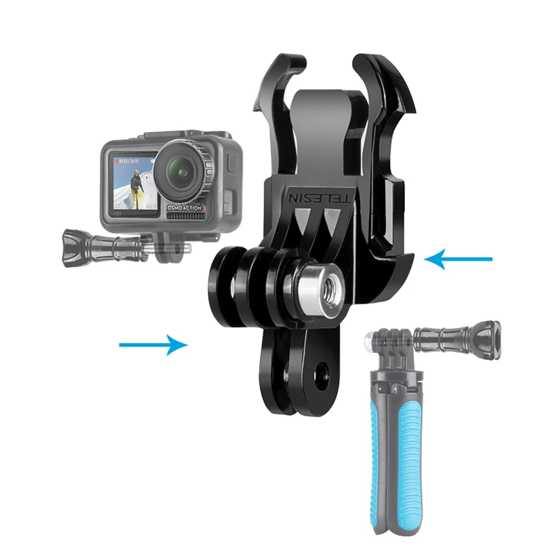 Переходник с двойным J hook Telesin быстросъемный Базовый адаптер mount для Gopro hero 5 6 7 3 4