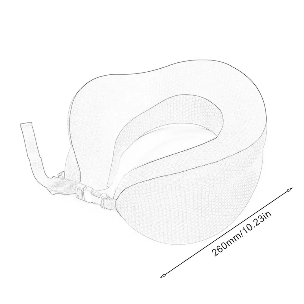 

U Shaped Memory Foam Neck Pillows Slow Rebound Space Soft Travel Pillow Solid Neck Cervical Healthcare Bedding relaxation