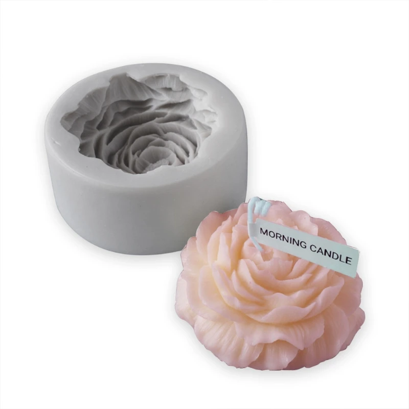 

3D Large Peony Flower Silicone Mold DIY Candle Making Handmade Soap Clay Mould Aromatherapy Candles Plaster Molds Home Decor