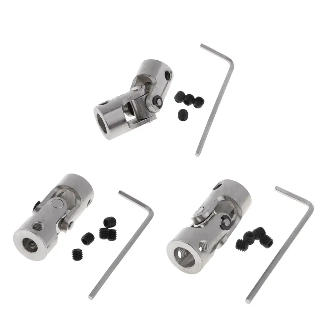 

3 шт., универсальный шарнирный соединитель вала руля с внутренним диаметром от 6 мм до 8 мм