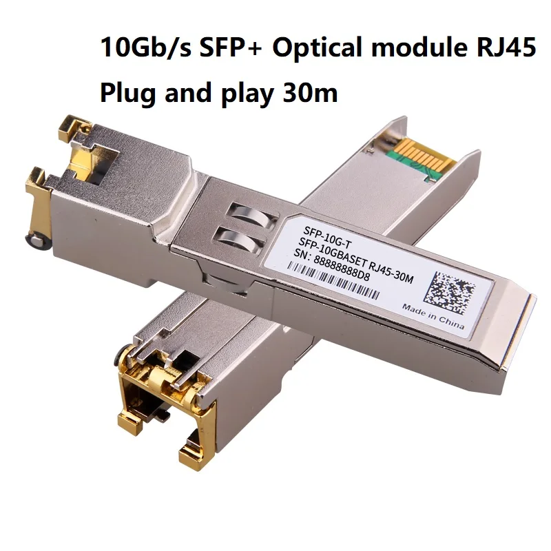 SFP+ 10 megabit RJ45 interface 10G optical port module compatible most manufacturers 10Gbase-T switch