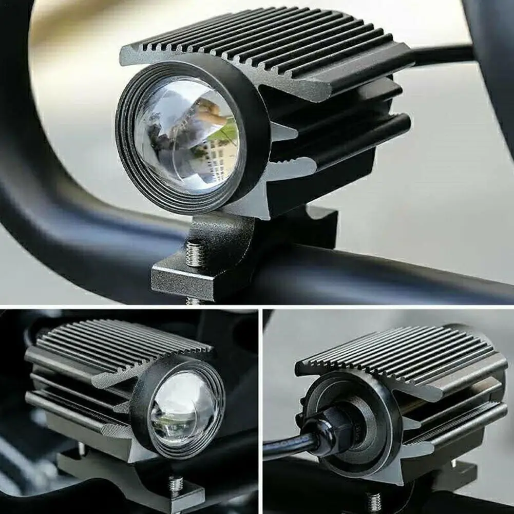 

1pcs Universal Motorcycle Spotlight Super Bright Two-Model Car Mini Color Black Tool LED Headlight Z1X5
