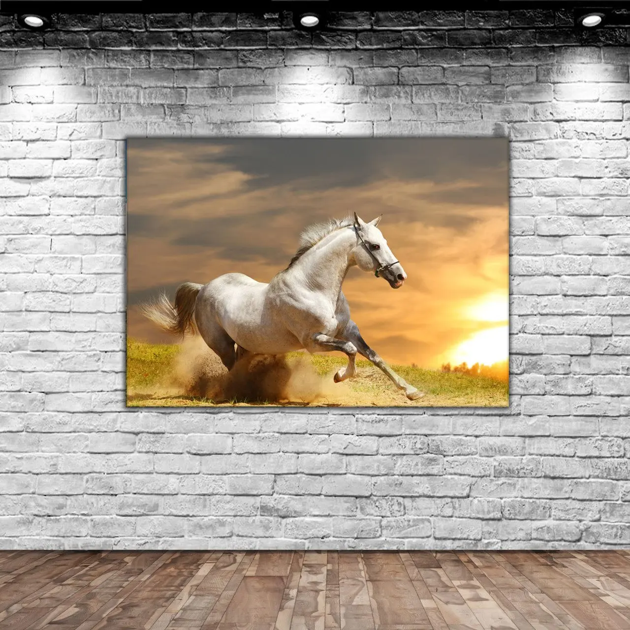

BK Home Horse Scenic Canvas Tablo-4