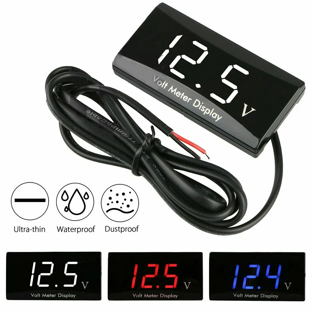 

12V Display ABS LED Accessories Automotive For Car Mini Size Panel Meter