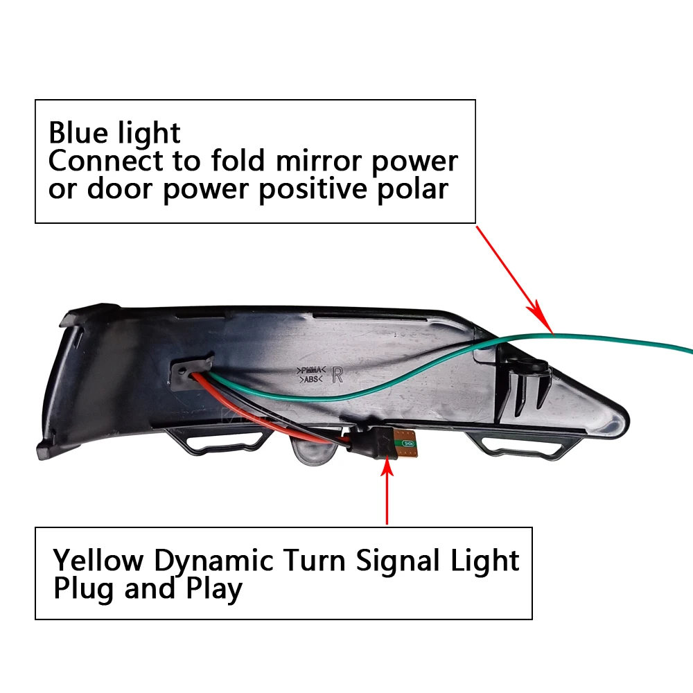 

For Ford Fiesta ST Line MK8 2018 2019 LED Dynamic Turn Signal Light Rearview Side Mirror Indicator Sequential Lamp Blinker